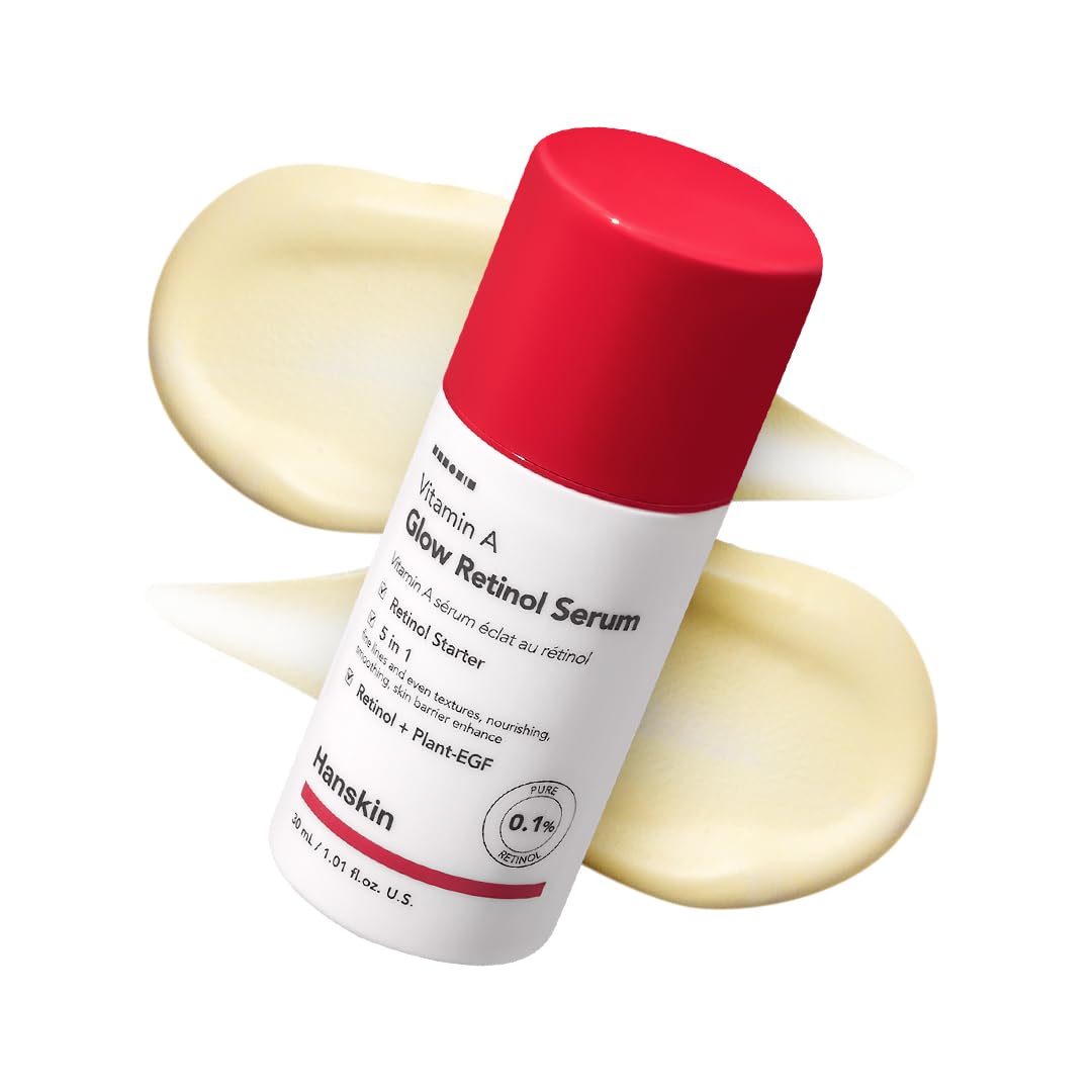 0.1% Pure Retinol Facial Serum for Beginners, Reduce Fine Lines & Wrinkle, Anti Aging Moisturizing Serum, For Smoothing Firming Revitalizing Radiant Glow Skin, Korean Skincare, 30ml/1.01 FL Oz