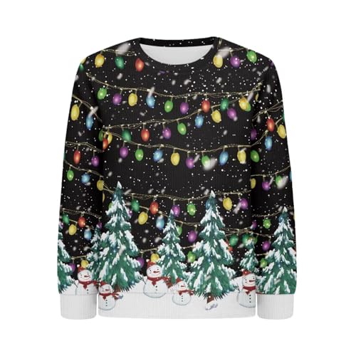 Children's Long-Sleeved Sweater for Boys Girls Holiday Sweater Pullover Fall Sweater for Kids