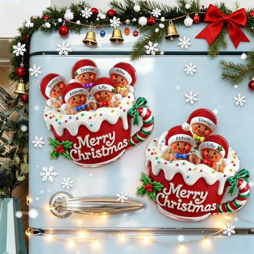 XRLSG Individuelle Weihnachts-Kühlschrankmagnete – Personalisierte...