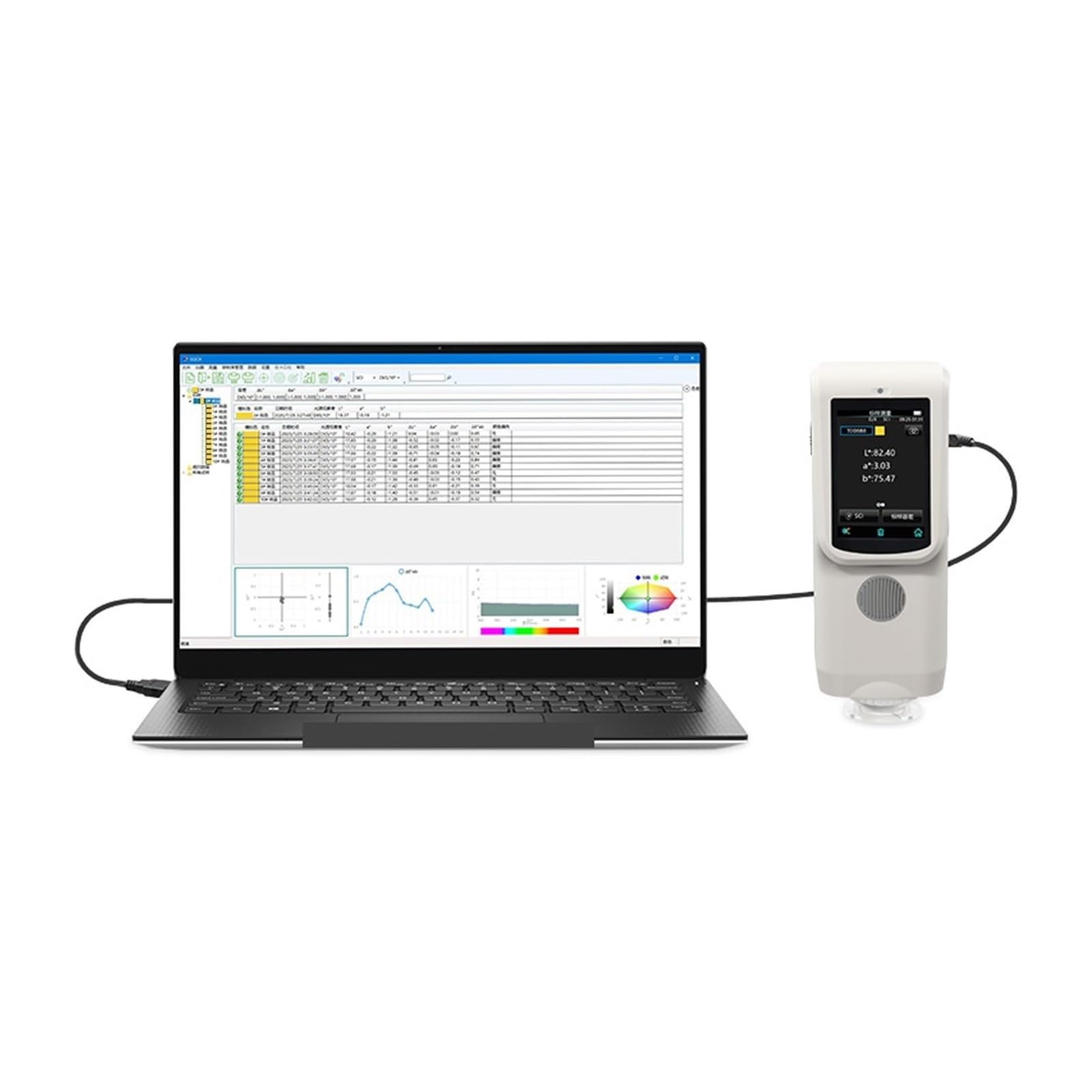 Espectrofotómetro, Probador Plástico Portátil Del Color Colorímetro Espectrómetro CR7 D/8 PDA 3nh