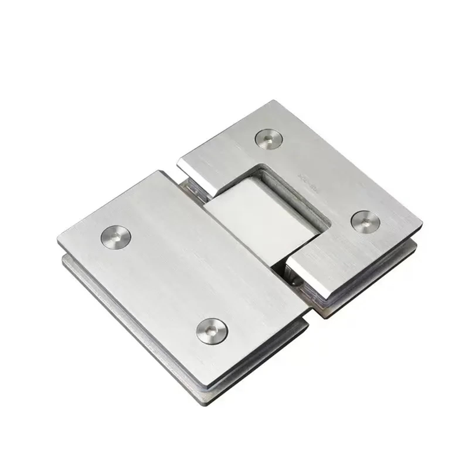 NYRXRYTCA Clip Stainless Steel 180 Degree Shower Room Door Hinge Glass 1Pcs