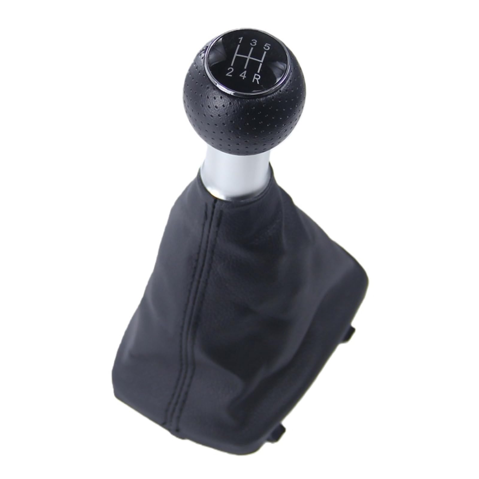 Glblpexelr Black 12345R For A3 S3 2000 2001 2003 Gear Knob Replacement Abs Plastic/Pu Leather