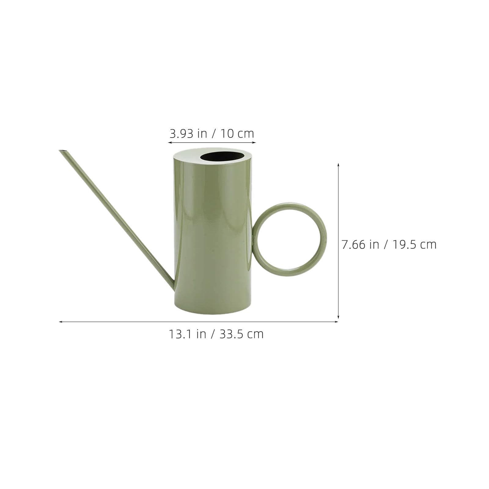 Toyvian Annaffiatoio per Annaffiare Fiori e Piante in Vaso in Acciaio Inossidabile con Beccuccio da 1500ml con Design Elegante per Uso Interno ed Esterno