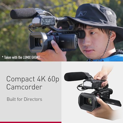 Image of Panasonic X2100 4K Camcorder for Directors, Wide Angle Telephoto Lens with 24X Zoom, Hybrid O.I.S.,Lightweight Heat Dispersing Design, Detachable Handle - HC-X2100