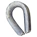 Heavy Wire Rope Thimble, 3/8 in, Steel (4 Pieces)