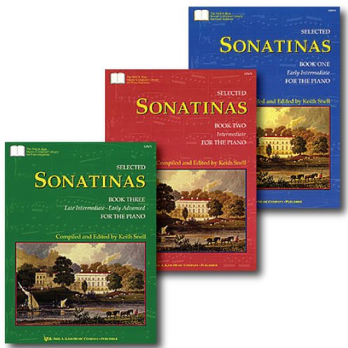 Keith Snell Selected Sonatinas Pack - Three Book Set - Includes Book 1 (Early Intermediate), 2 (Intermediate) and 3 (Late Intermediate/Early Advanced)      Sheet music