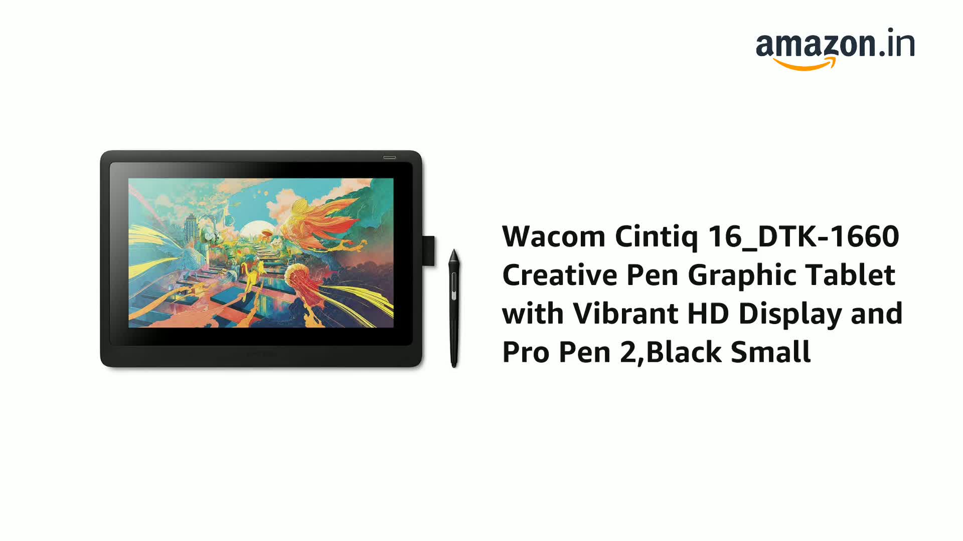 ワコム　Cintiq16 DTK-1660/K1-DA Amazon.co.jp: Wacom Cintiq 16 (DTK1660K1D / DTK1660K0D