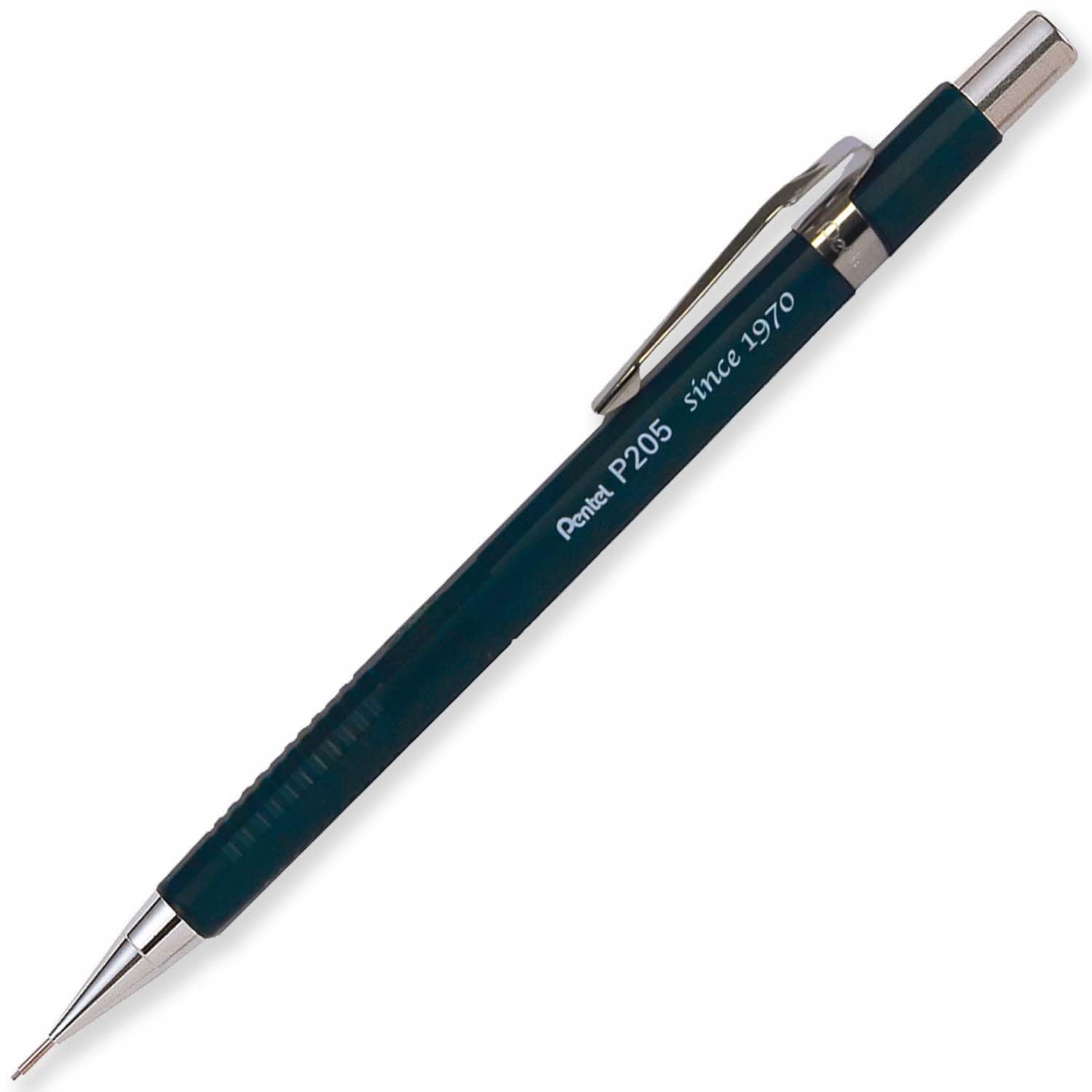 Pentel P205-JC Mechanical Automatic Pencil - Japenese Limited Edition - HB 0.5mm Nib - Refillable & Retractable - Dark Blue Grey Barrel - Single Pencil