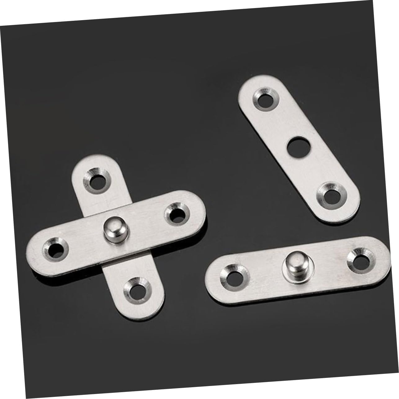 32pcs Stainless Steel Rotatable Hidden Door Hinges Hinges for Cabinet and Furniture Mechanism for Smooth for Installations