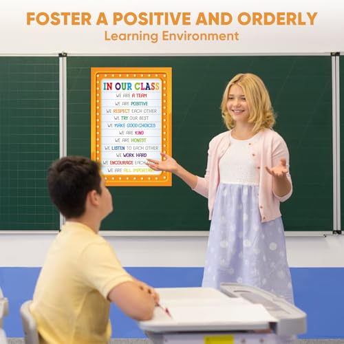 FaCraft Laminated Classroom Rules Poster - 16.5" x 12" Motivational Classroom Decorations for Elementary Middle School, Inspirational Growth Mindset Decor, Back to School Supplies Teacher Must Haves - Image 4