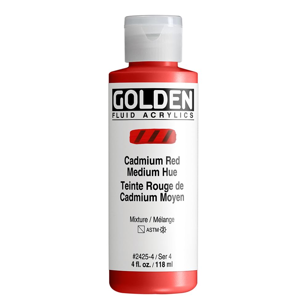 Peinture acrylique rouge éclatant pour l'art fluide et la décoration de vos toiles