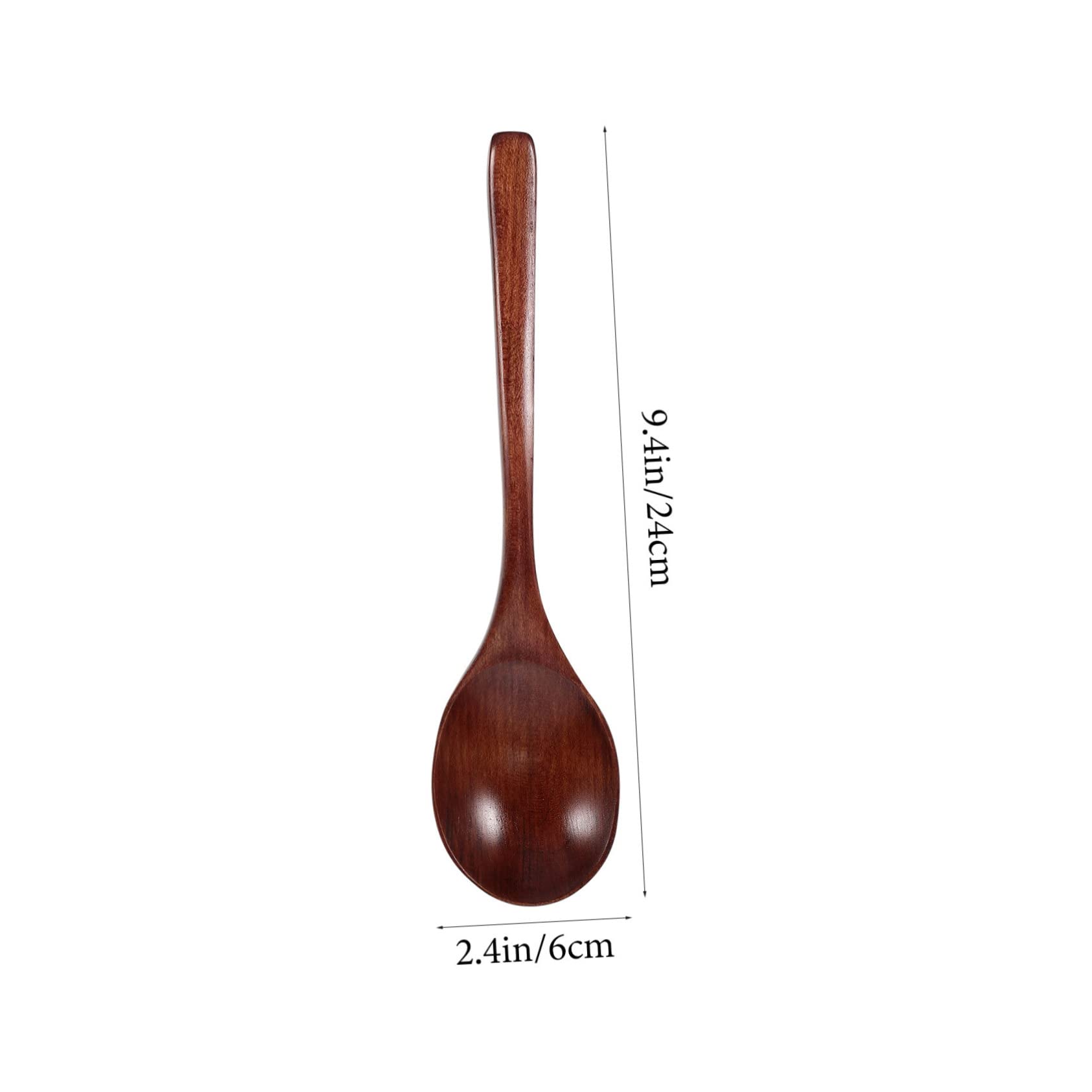 Cabilock Craftsmanship 2pcs Wooden Spoons Rice Scoops Salad Spoons for Home