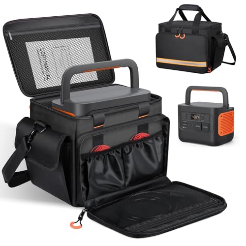 Portable Station Bag Compatible with Jackery Portable Power Station Explorer 500, With Plenty of Room for Accessories, Waterproof and Non-slip Bottom, and Abrasion-resistant Nylon Fabric