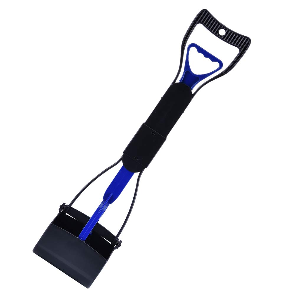Baoniansoo Long Handle-Pet Poop Scooper, Waste Picking Rake, Portable High Strength Material Durable Spring Dog Cat Outdoor Cleaning Tool, for Lawns Grass Gravel