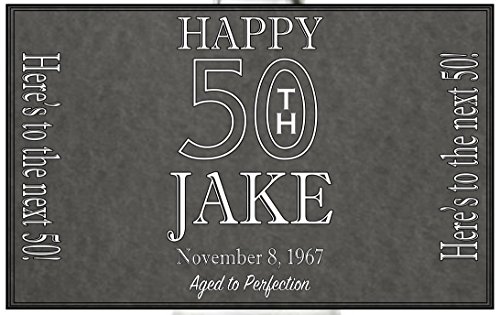 Happy Birthday Whiskey Labels - Mini Bottles - 50ml - Airplane Bottles -  Custom - Adult Birthday - Liquor Labels - Customizable Personalized