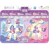 2025 Bluetooth Dance Mat for 2 Kids, 2-Player Interactive Dance Mats(4 Enhanced Modes), Music Dance Pad with LED Battery Box Toy, Christmas Birthday Merman&Unicorn Dancing Gift for Girls&Boys age 3-12