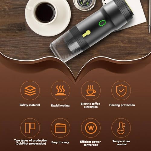 Cafetera de Cápsulas Portátil con Calentamiento Inalámbrico 60 ml miniatura 6
