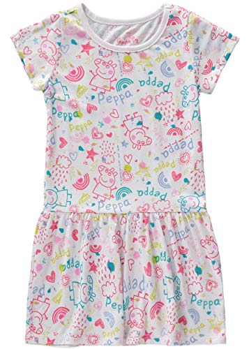 Peppa Pig Baby One Size Girls' Toddler Short Sleeve T-Shirt Dress 2 Pack2