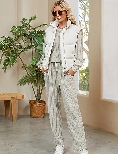 Blooming Jelly Womens Lounge Set Cute Long Sleeve Pajama Sets Casual 2 Piece Pj Outfit Fall Sleepwear Pockets