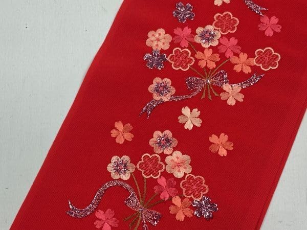 テイジン ラメ 刺繍半衿 日本製 K75