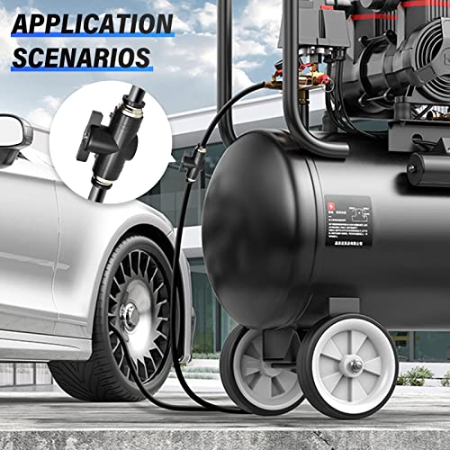 Válvula de control de flujo con conexión rápida de 6 mm Tailonz Pneumatic 8