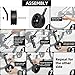 HUASION Adjustable Bike Training Wheels Kids Bicycle Training Wheels Kit for 16, 18, 20, 22, 24 inch bike, Includes Stabilizers for Variable Speeds, Black