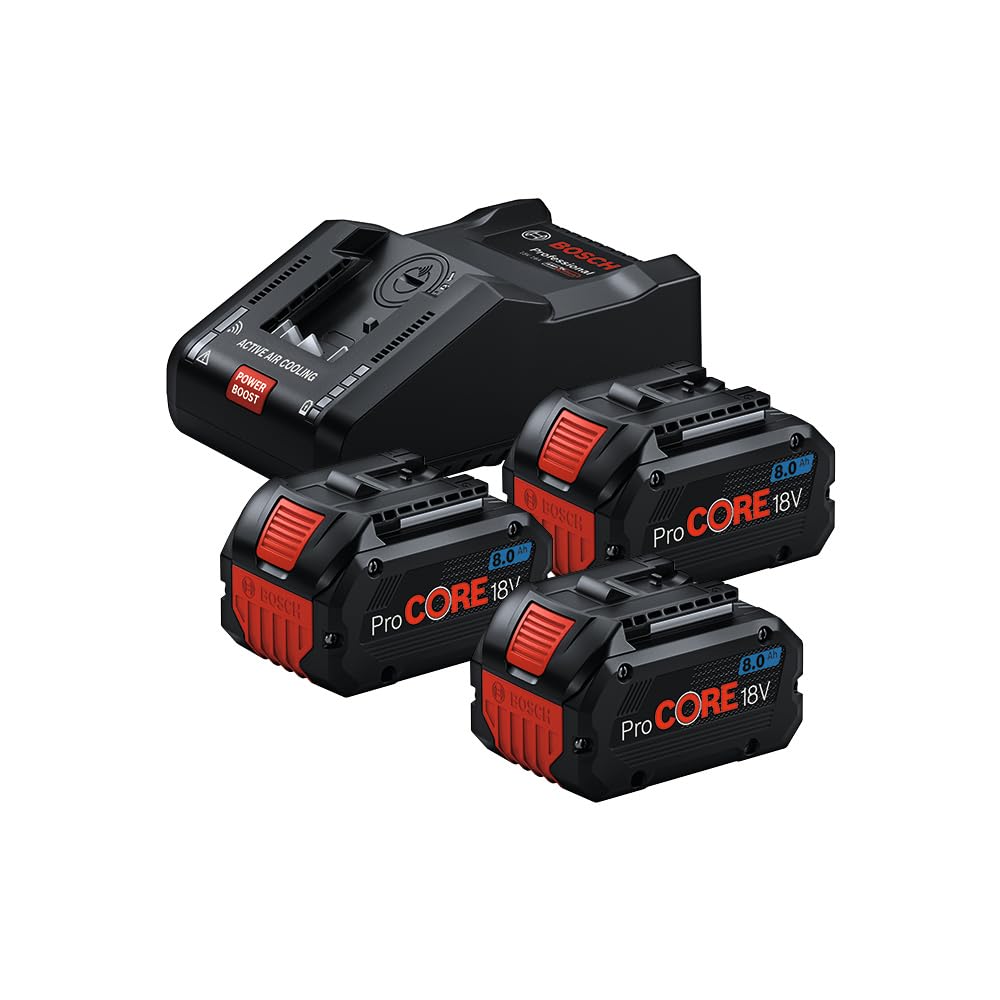 Bosch Kit procore 18v avec 3 batteries 8ah et chargeur gal 18v-160 - bosch - 0615a5004y