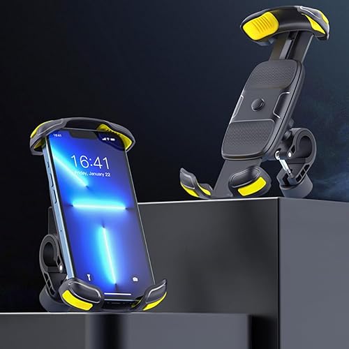 Miniatura 9 de Soporte para teléfono de motocicleta  Soporte para teléfono de bicicleta  Abrazadera para manillar de motocicleta, clip de teléfono celular para