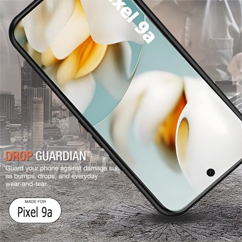 Image of Battery Case for Google Pixel 9a, Upgraded 10000mAh Portable Protective Charging Case with Wireless Charging Compatible for Google Pixel 9a (6.3 inch) Battery Pack Charger Case with Carplay (Black)