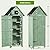 GAOMON Outdoor Wooden Storage Shed, Garden Wood Tool Cabinet, Solid Sheds & Outdoor Storage Clearance, Waterproof Sheds with Shelf and Locking Latch for Backyard, Hallway, Patio (Green)