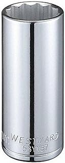 Westward Socket, Steel, Chrome, 27 mm 53YV57-1 Each