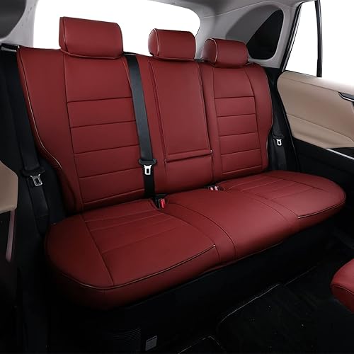 Miniatura 8 de EKR Juego completo de fundas de asiento de coche de ajuste personalizado para Hyundai Tucson 2022 2023 - Cuero sintético (negro)