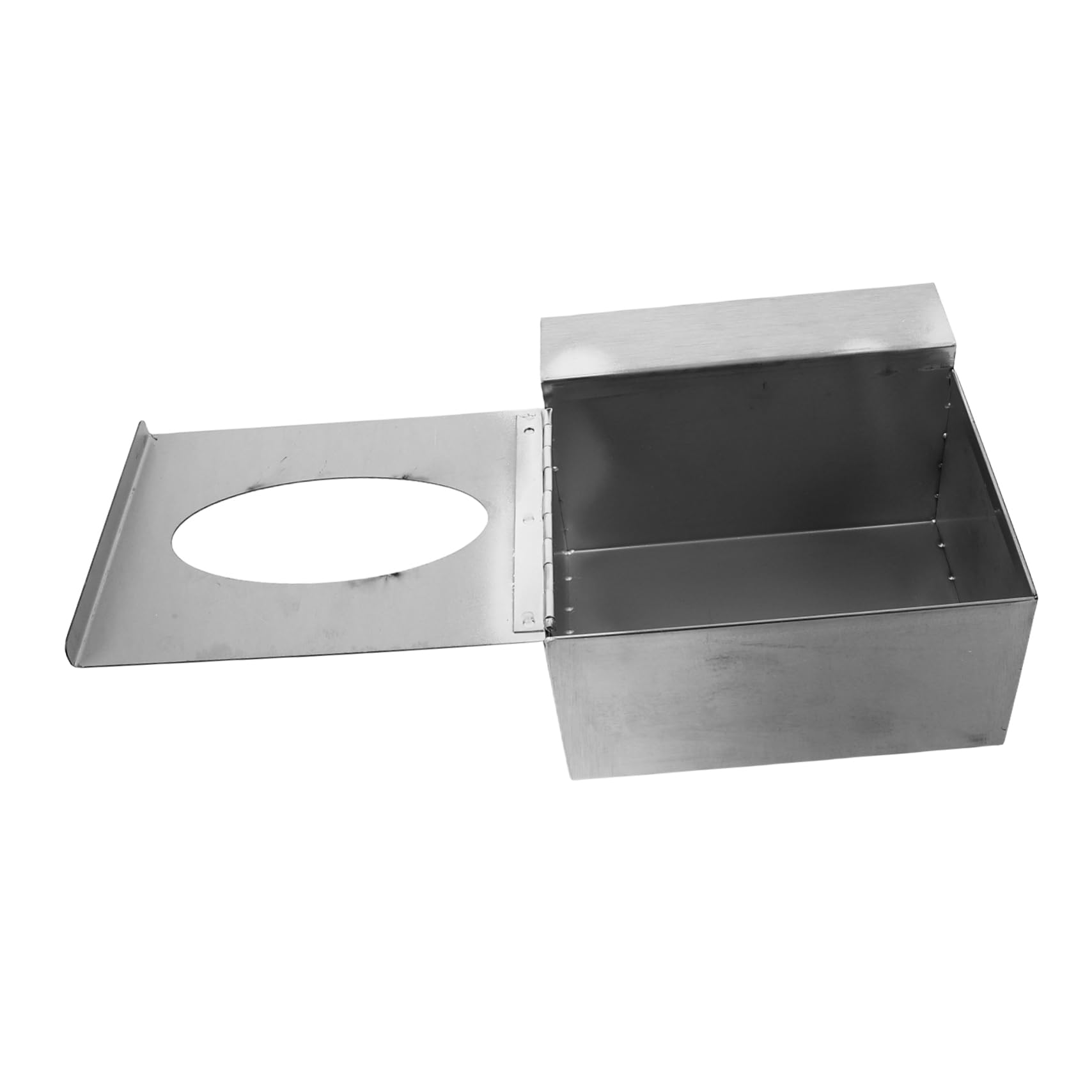 JECOMPRIS Wall Mounted Stainless Steel Glove Box Holder with Suction Cups for Kitchen Hospital and Lab Use Glove Dispenser for Multiple Environments