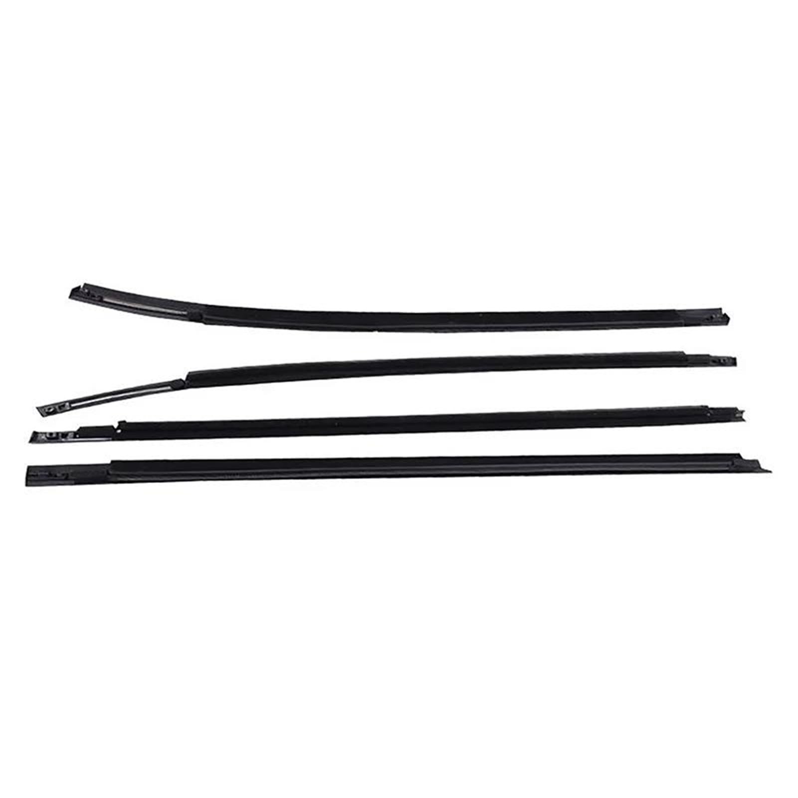 Zysm Black Side Trim Car Door Window Weatherstrip For Hyundai Ix35 2010-2015 82210-2S000 Sealing Strip Waterproof Rubber Moulding Trim Outer Buffer(Black)