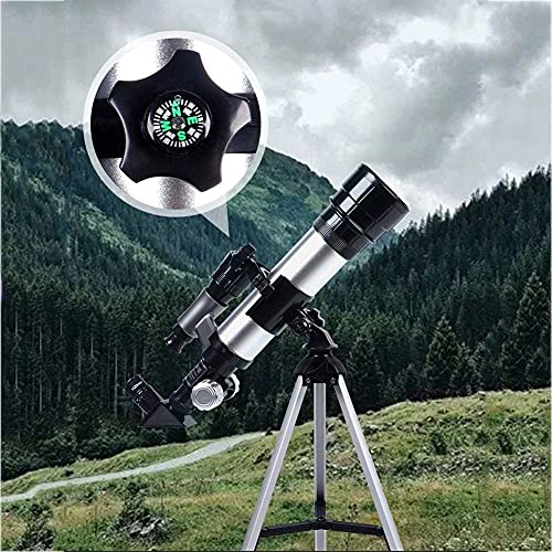 Telescopio portátil refractor ajustable para principiantes 74mm miniatura 3