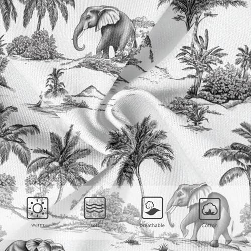 Girls Underwear Soft Cotton Elephant Palm Tree Kids Panties in Sizes 2/3t, 4t, 5t, 6 and 83