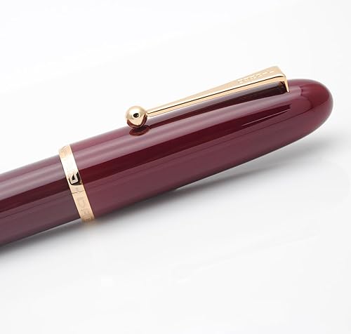 Miniatura 7 de JINHAO 9019 - Pluma estilográfica Dadao Series con convertidor de tinta de alta capacidad (color rojo vino, punta extrafina de 0.015 in)