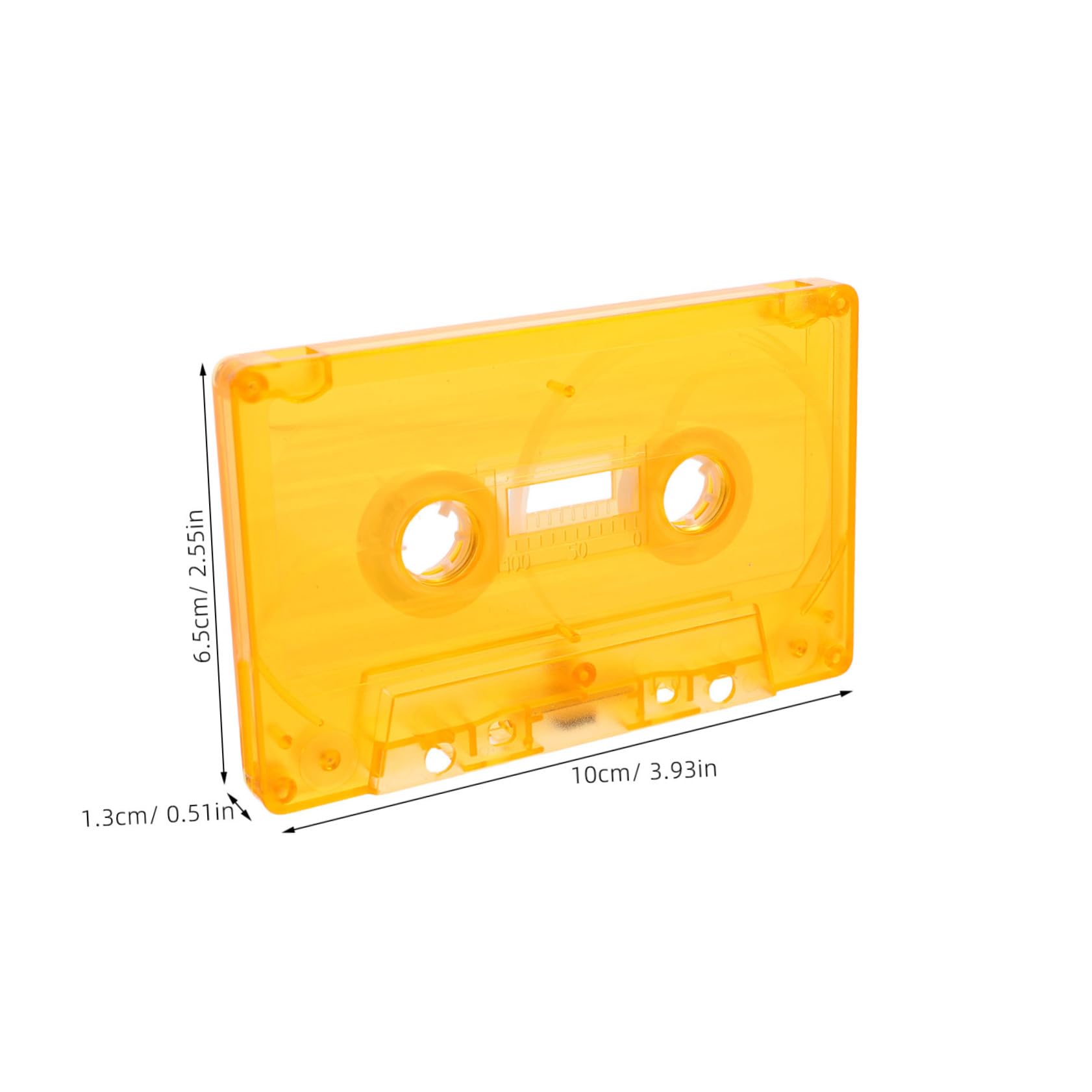 Cabilock 2pcs Clear Plastic Cassette Storage Case Retro Tape Holder Organizer for Audio Cassettes and Small Items Design for Easy Access and Protection