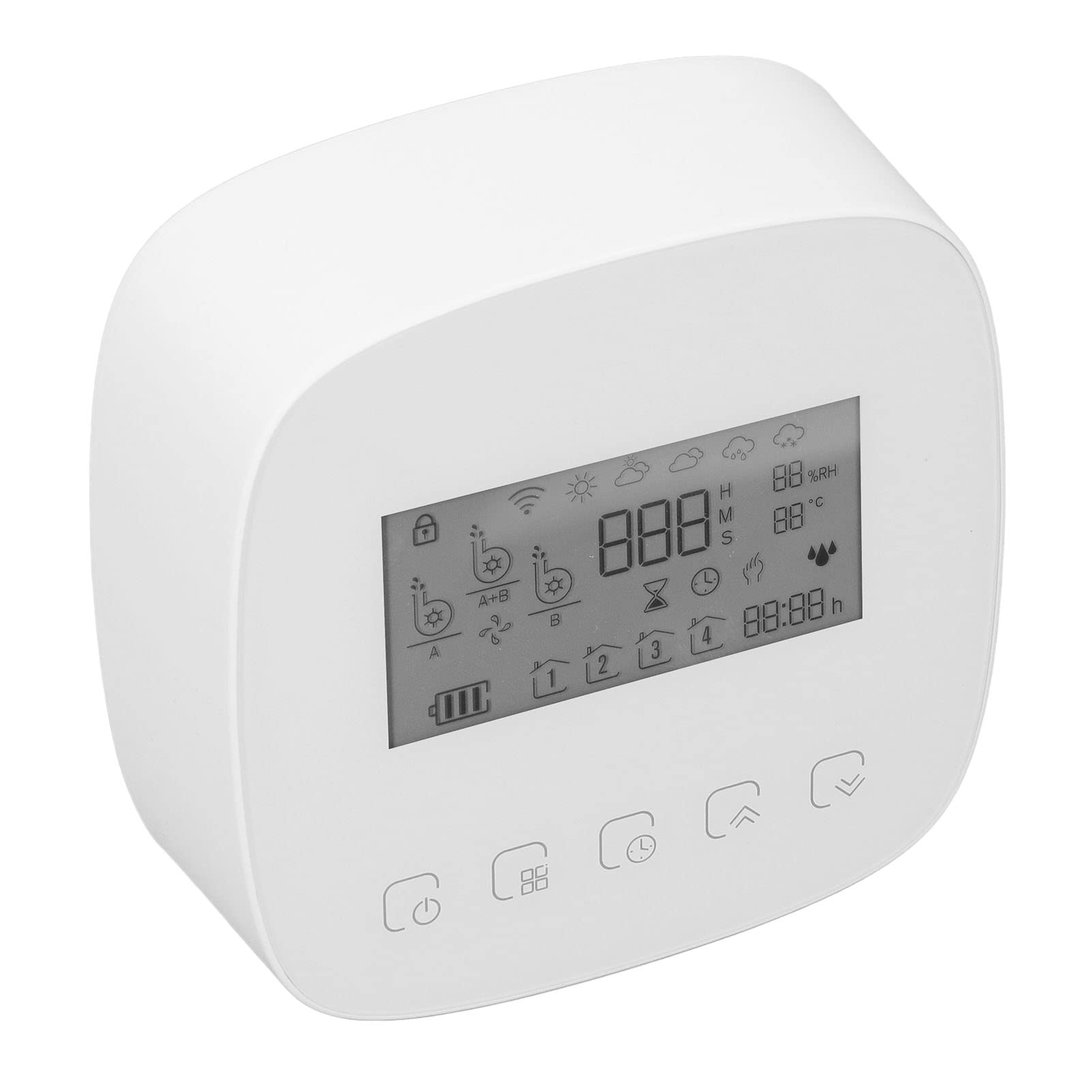 Kit di Irrigazione a Goccia Automatica di Irrigazione Smart WiFi per Piante da Giardino Domestiche 5+1 Funzione di Temporizzazione Programmabile ABS