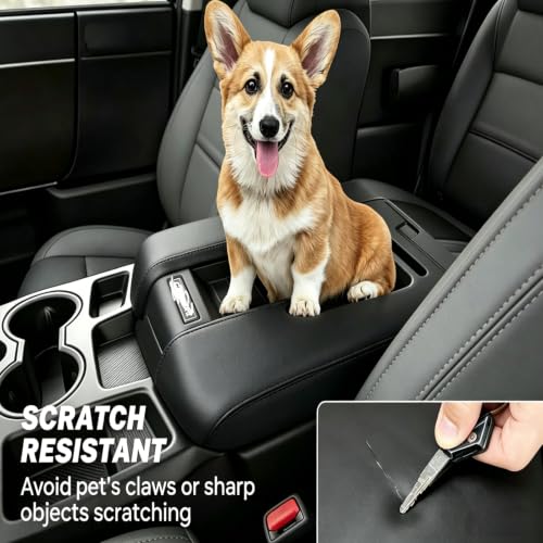 faccaibbg is Compatible with Toyota Tacoma armrest Leather Covers for Models 2014-2021 by faccaibbg - Used condition - Image 6