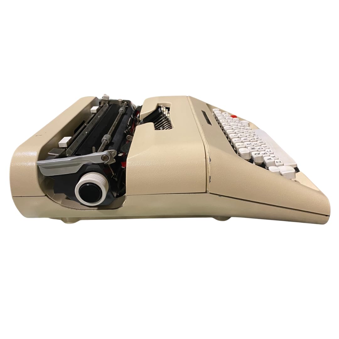 Máquina de Escribir Vintage Olivetti Lettera 35 - Teclado en Castellano Revisada y Funcional Ideal para Coleccionismo - Totalmente Funcional