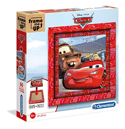 Clementoni 38802 - Puzzle Marco 60 Piezas Frame me up Cars