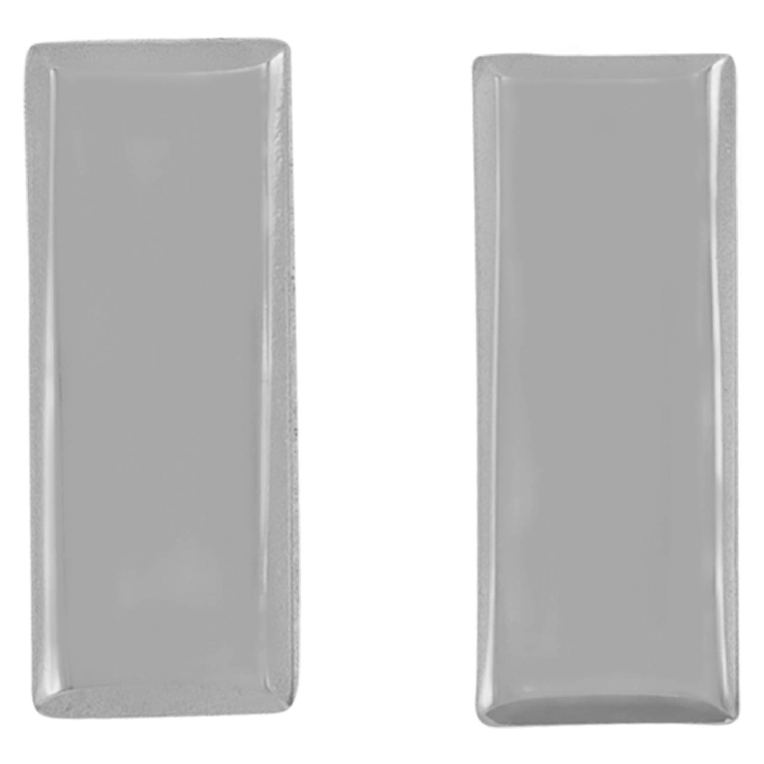 Smith & Warren 1"H Lieutenant Bars Collar Brass Rank Insignia Silver Finish Police Military Uniform Pin, Silver, L