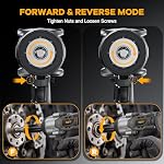 Clé d'impact sans fil 1/2", compatible avec DeWalt 20V Batterie, 1500N.m(1106Ft-Lbs) Pistolet électrique à impact brushless haute torque avec 3-Speed, Conducteur de choc lourd (outil de base) & NO Batterie)