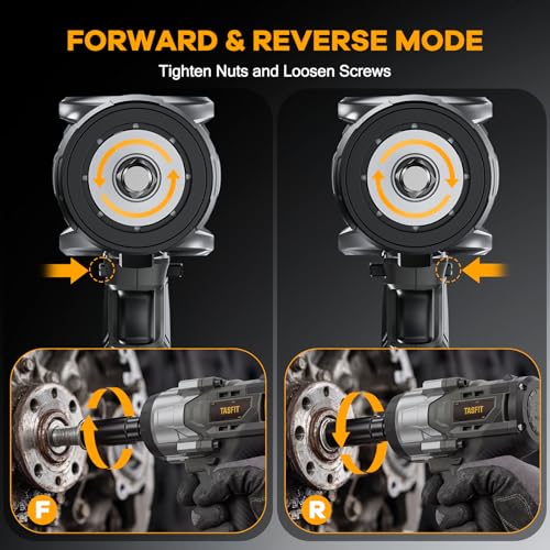 Image of 1 /2 inch Impact Wrench, Compatible with DeWalt 20V Battery, 1500N.m(1106Ft-Lbs) High Torque Brushless Impact Gun with 3-Speed, 4 Sockets for Car /Truck (Bare Tool & NO Battery)