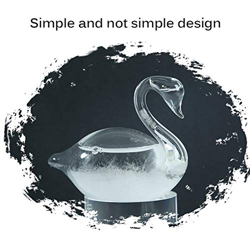 Ochine Storm Glass Weather Forecaster Weather Predictor Barometer Weather Station Water Drop Shaped Barometer Bottle Station Decoration Craft for Home Office Desktop Decorative Glass Bottles - Thumbnail 2
