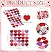 Tenceur 1000 Pcs Valentines Heart Stickers for Kids, 5.3 in Red Heart Stickers Roll Pink Purple Sticker for Valentines Party Favors, Kid Reward Classroom School Supplies, Wedding Envelope Packaging