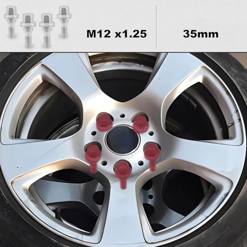 Juego pernos y tuercas rueda coche para Peugeot 207 2006-2016 y Peugeot 308 repuestos 4