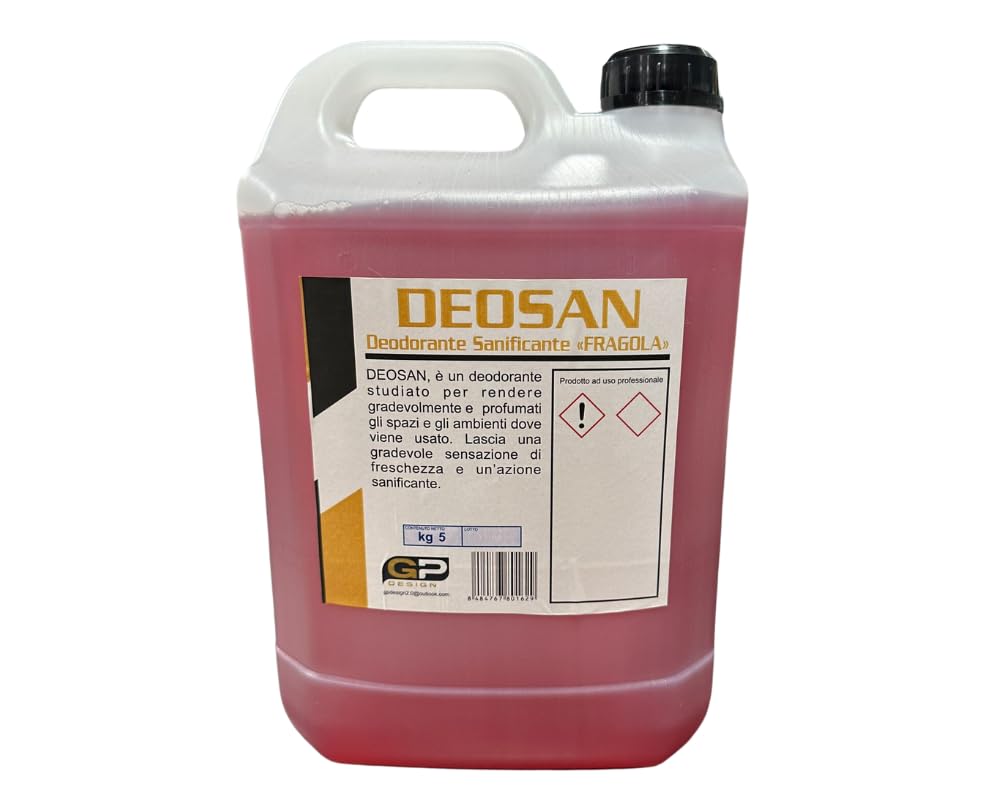 GPDESIGN KIT LAVAGGIO COMPLETO AUTO MOTO CAMION E FURGONI 6 PEZZI. COMBO18 COMPOSTO DA 4 TANICHE DA 5KG DI SGRASSANTE SHAMPOO NERO GOMME E DEODORANTE A FRAGOLA UNA PELLE SINTETICA UN GUANTO MICROFIBRA
