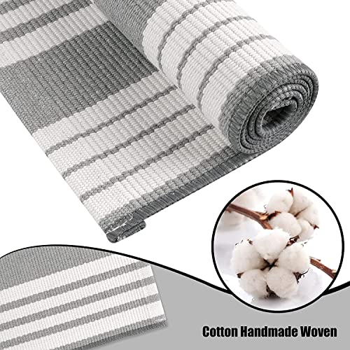 Gray-and-White-Outdoor-Rug-3X5-Front-Door-Mats-Washable-Fall-Outdoor-Rug-Striped-Porch-Rug-Cotton-Woven-Entryway-Rugs-Layered-Doormat-Farmhouse-Area-Rug-for-KitchenLaundry-Room Gray and White Outdoor Rug 3X5 Front Door Mats Washable Fall Outdoor Rug Striped Porch Rug Cotton Woven Entryway Rugs Layered Doormat Farmhouse Area Rug for KitchenLaundry Room